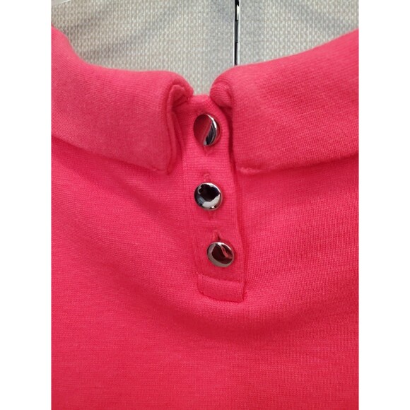 Talbots Coral Pink Ponte Knit Cowl Neck Sleeveless Tank Top Size Medium NWOT - Picture 4 of 5